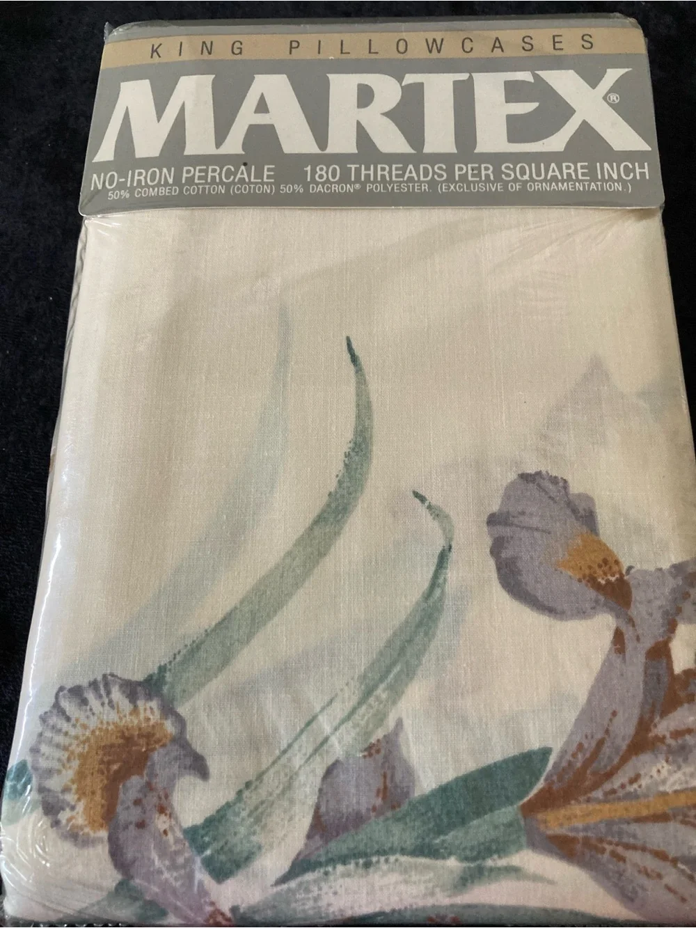 Martex Botanical Garden Floral Twin Sheet Set w/King Pillow Cases Blush Pink